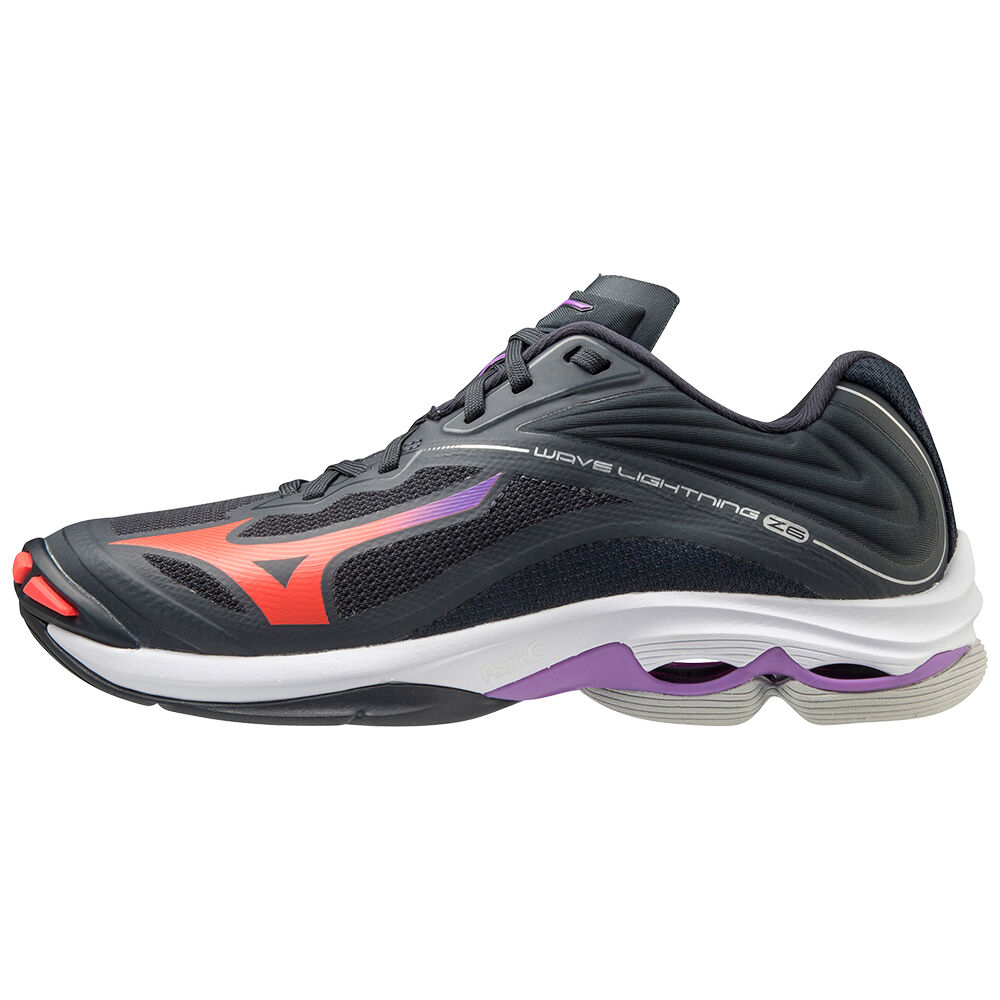 Sapatilhas Voleibol Mizuno Wave Lightning Z6 - Mulher - Azul Marinho/Coral - BTOZA4901